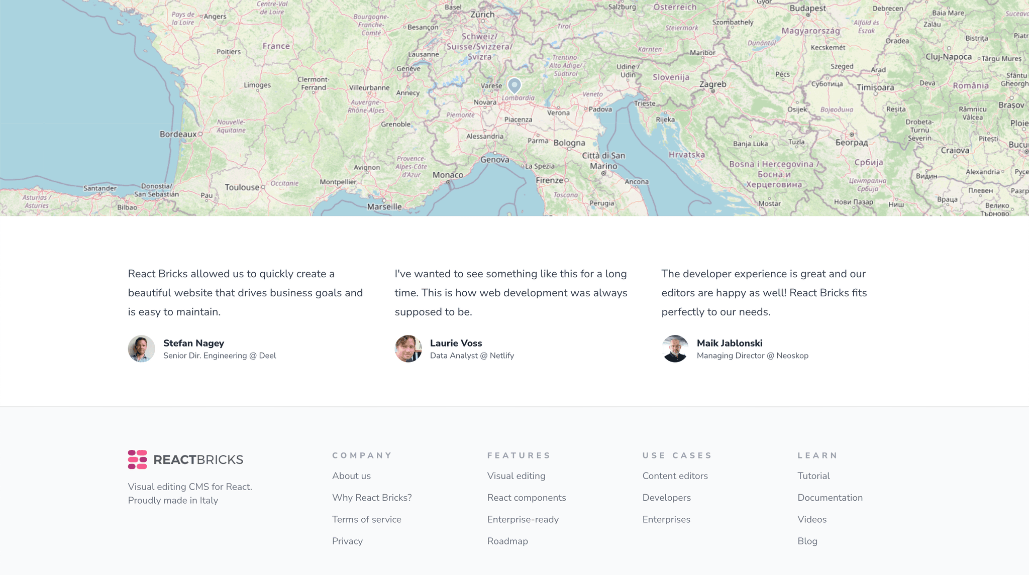 React Bricks UI