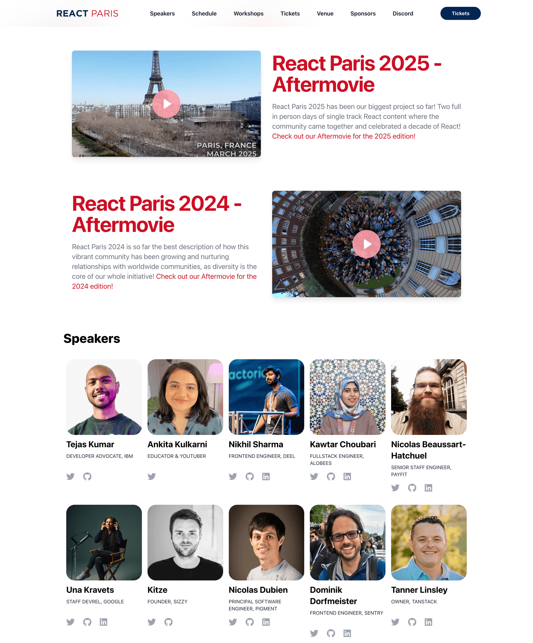 React Brussels speakers