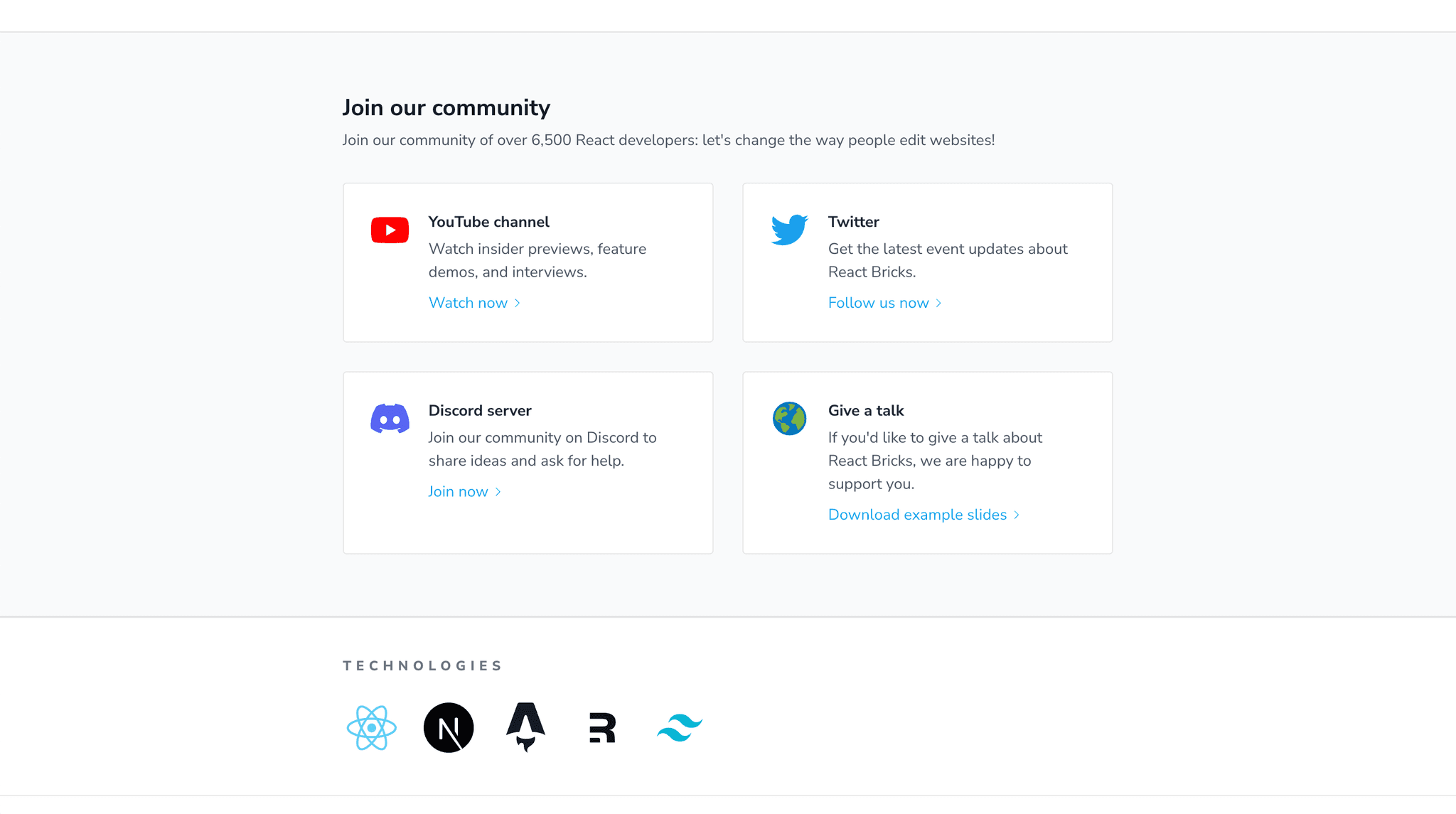 React Bricks UI