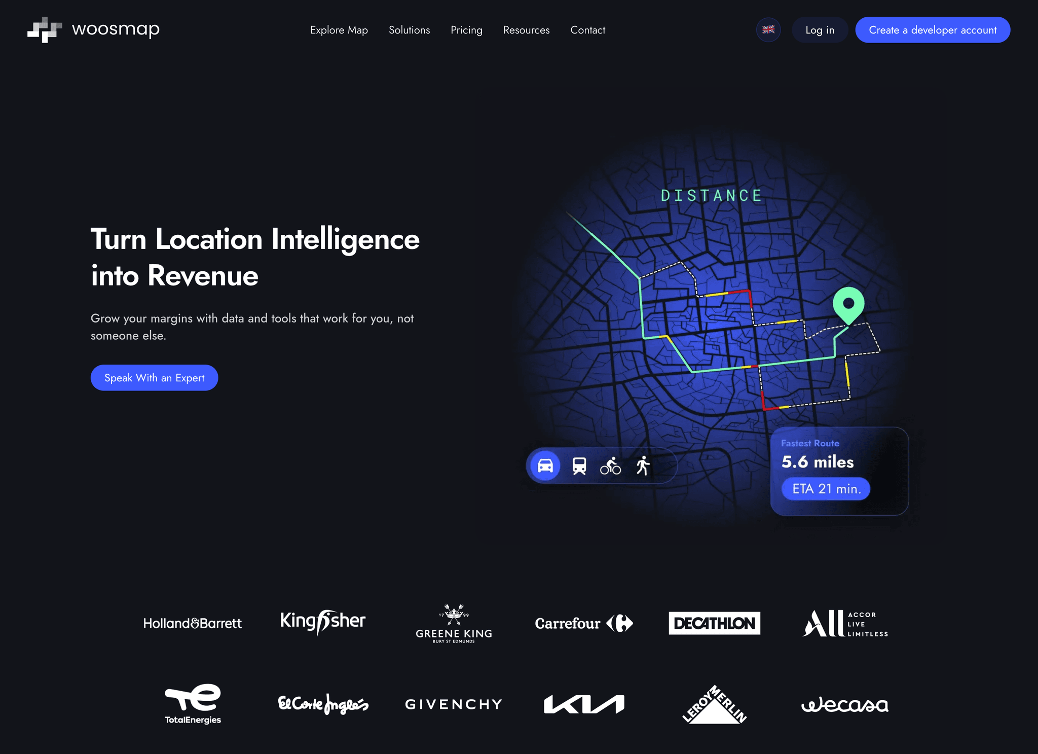 Woosmap location platform chooses React Bricks