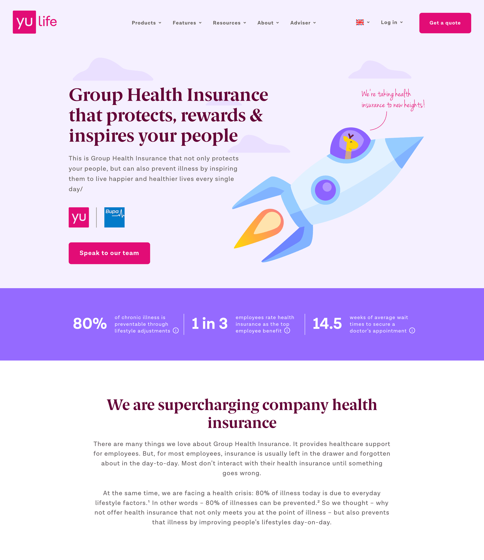 Yulife website built with React Bricks