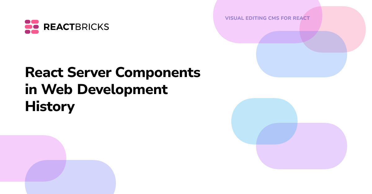 React Server Components in Web Development History