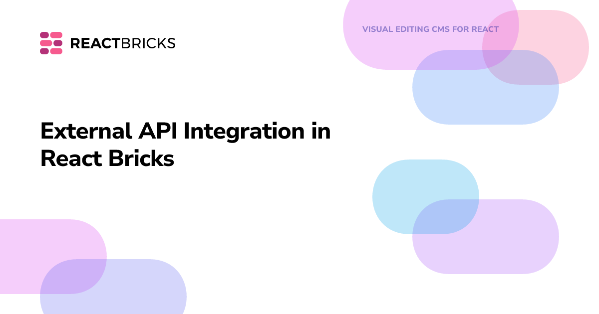 External API Integration in React Bricks