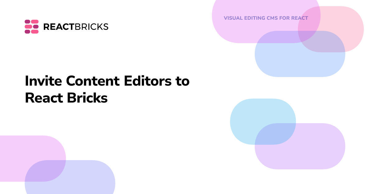 Invite Content Editors to React Bricks