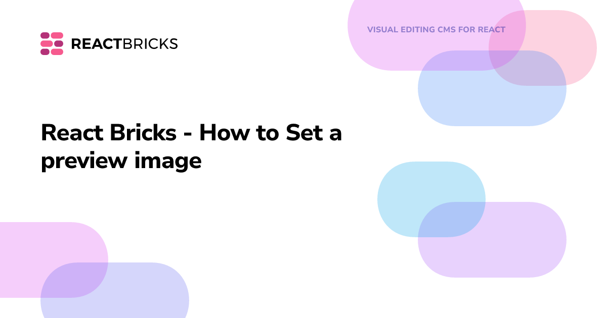 React Bricks - How to Set a preview image